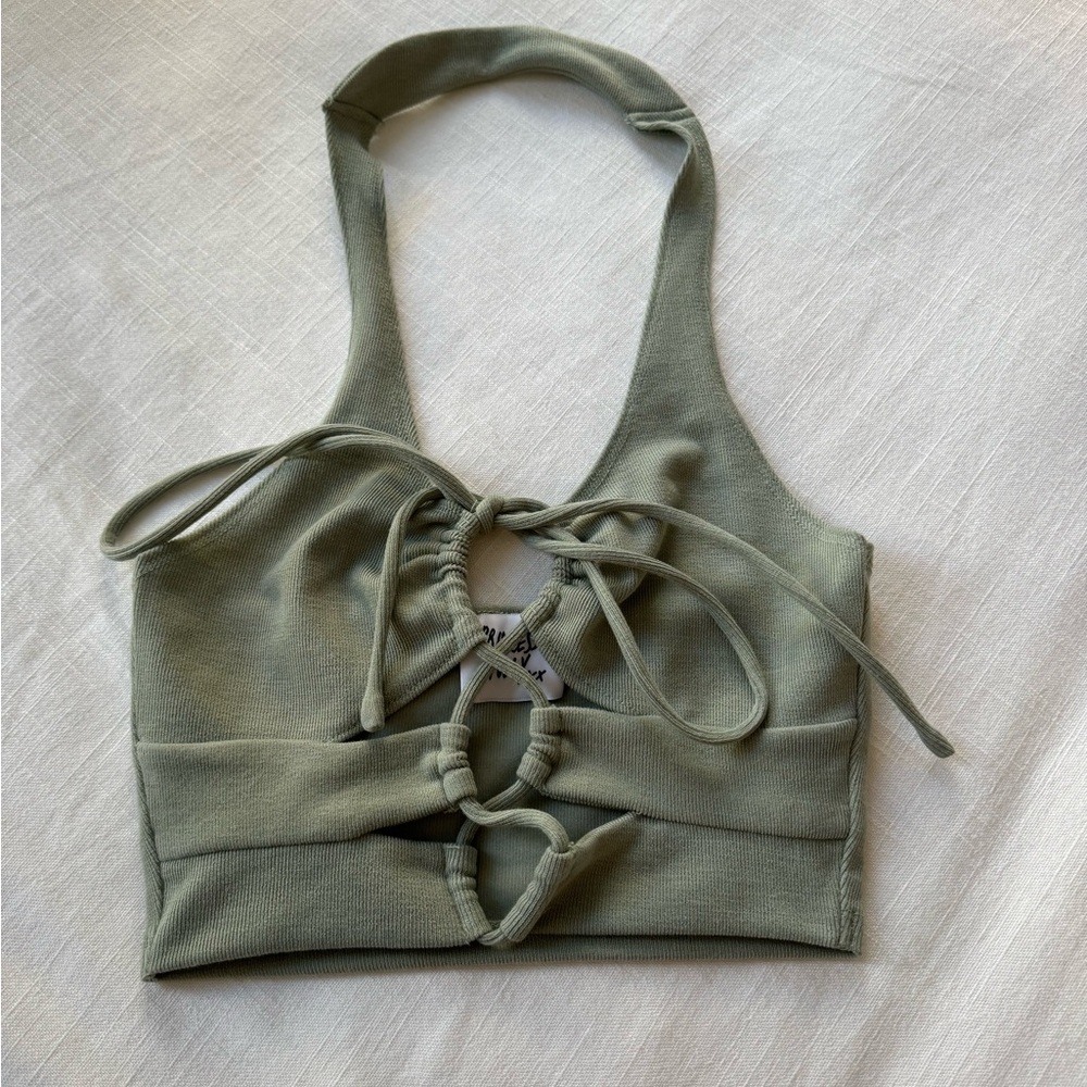 Princess Polly Cropped Tie Top